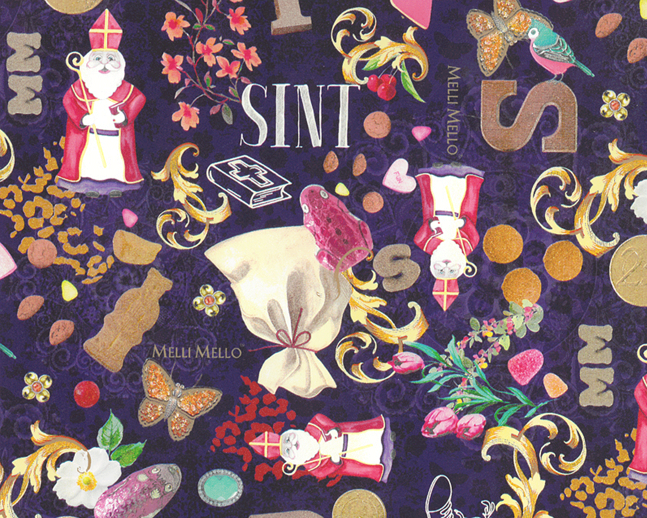 Inpakpapier Sinterklaas Melli Mello Inpakpapier Sinterklaas Melli Mello