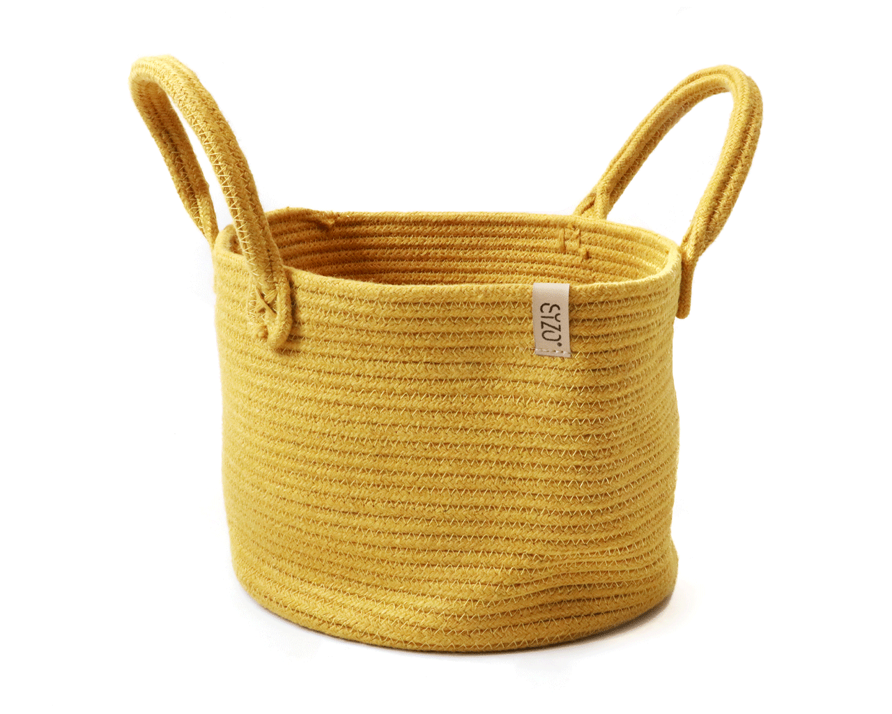 Set 4 stuks storage baskets mustard