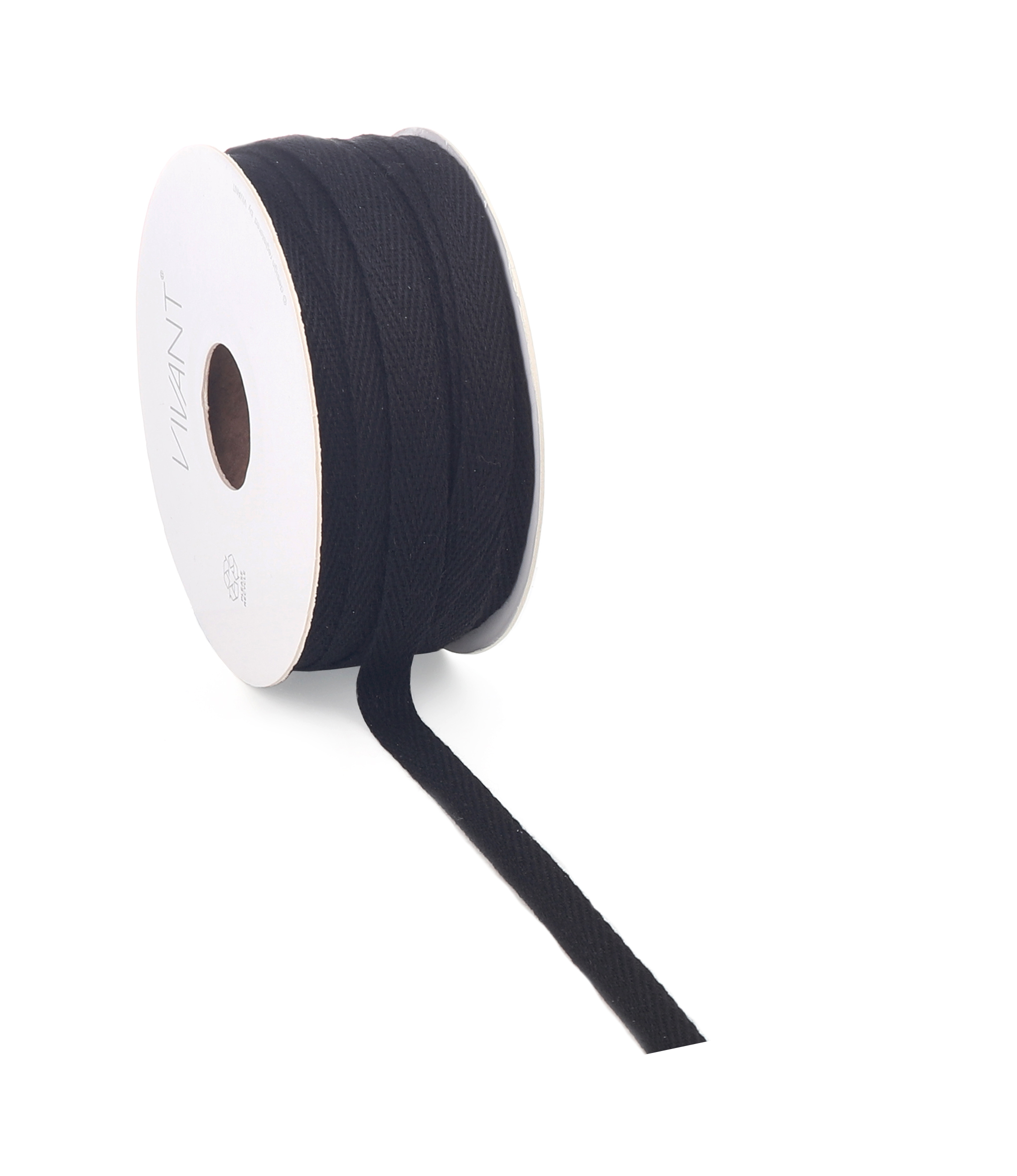 uitglijden server Besmetten Lint Cotton Ribbon | Zwart | 100% Katoen