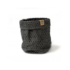 Paper_bag_Knitted_Zwart_20cm_0117590
