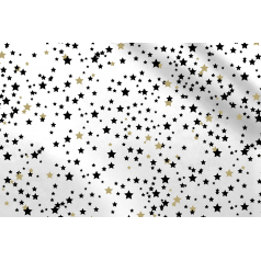 zijdevloei-ca-20grs-50-70cm-wit-met-ster-zwart-en-goud-0119485