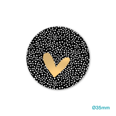 Etiket-Sticker-Ø35mm-Hartje-met-stipjes-zwart-goud-wit-0121052.png