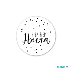 Etiket-Sticker-Ø35mm-Hiep-Hiep-Hoera-zwart-wit-0121049.png