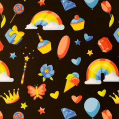 inpakpapier-K602517-1-50cm-Rainbows-and-Butterflies-Black--80gr-0125861.png