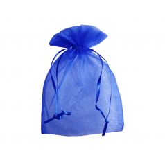 Organza zakje - Royal blue (15x22,5cm)