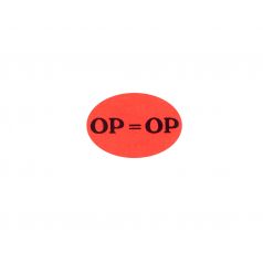 Etiket 'op=op' - Fluor rood