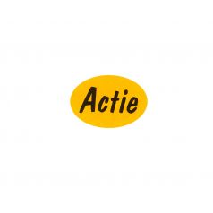 Etiket 'Actie' - Fluor oranje