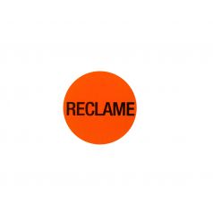 Etiket 'Reclame' - Fluor rood