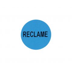 Etiket 'Reclame' - Blauw