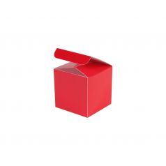 Kubusdoosje - Rood (6cm) geopend
