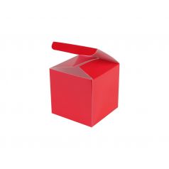 Kubusdoosje - Rood (8cm) geopend
