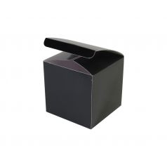Kubusdoosje - Zwart (10cm) geopend