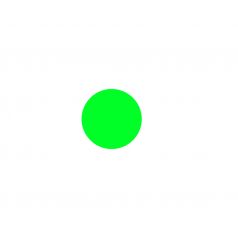 Etiket - Fluor groen (Ø3cm)