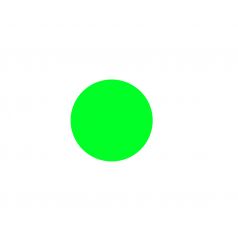 Etiket - Fluor groen (Ø4cm)