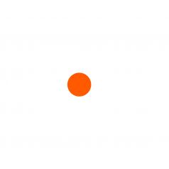 Etiket - Fluor rood (Ø1,5cm)