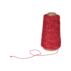 Koord Lurex Twist - Rood/goud