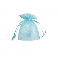 Organza zakje - Baby blauw (10x12cm)