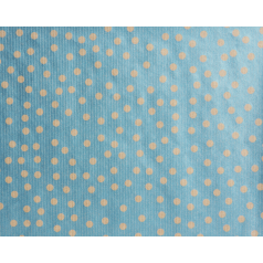 Inpakpapier kraft Spotted Light Blue (metallic), 30cm