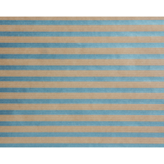 Inpakpapier kraft Stripes Light Blue (metallic), 50cm