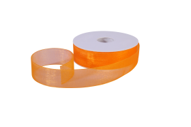 Organza lint - Oranje - 25 mm