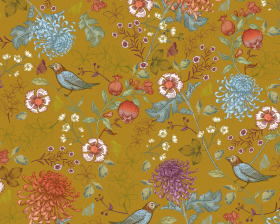 inpakpapier-Birdy-Blossom-Ochre-0117289-30cm