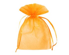 Organza zakje - Oranje (15x22,5cm)