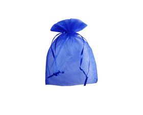 Organza zakje - Royal blue (10x15cm)