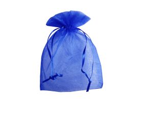Organza zakje - Royal blue (12,5x17,5cm)