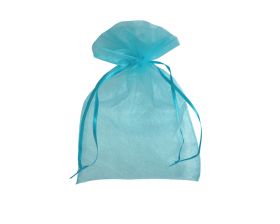 Organza zakje - Turquoise (12,5x17,5cm)