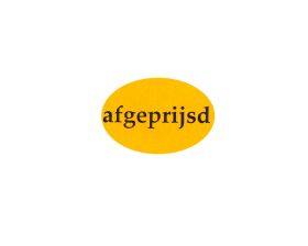 Etiket 'Afgeprijsd' - Fluor oranje