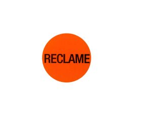 Etiket 'Reclame' - Fluor rood