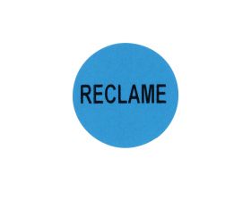 Etiket 'Reclame' - Blauw