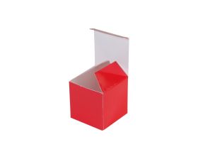 Kubusdoosje - Rood (4cm) geopend