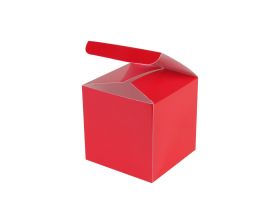 Kubusdoosje - Rood (8cm) geopend