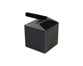 Kubusdoosje - Zwart (8cm) geopend