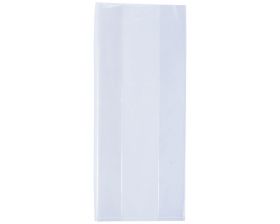 LDPE zak met zijvouw (16x10x50cm, 20mu)