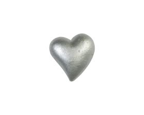 Decoplakker Hart Zilver