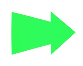 Prijskaart Pijl - Fluor groen