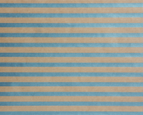 Inpakpapier kraft Stripes Light Blue (metallic), 50cm