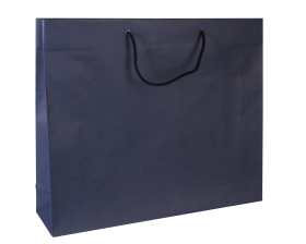 Luxe papieren draagtas - Dark blue (54x14x44,5+6cm, 170gr)