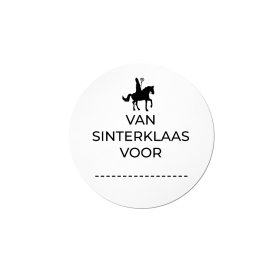 Etiket Sint Van Sinterklaas Voor