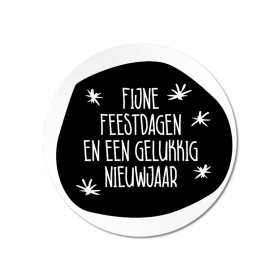 Etiket-Sticker-Ø45mm-Fijne-Feestdagen-en-een-gelukkig-Nieuwjaar-wit-zwart-0120463.png