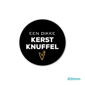 Etiket_Sticker_Een_dikke_kerstknuffel_zwart_wit_goud__Ø35mm_0123424.png