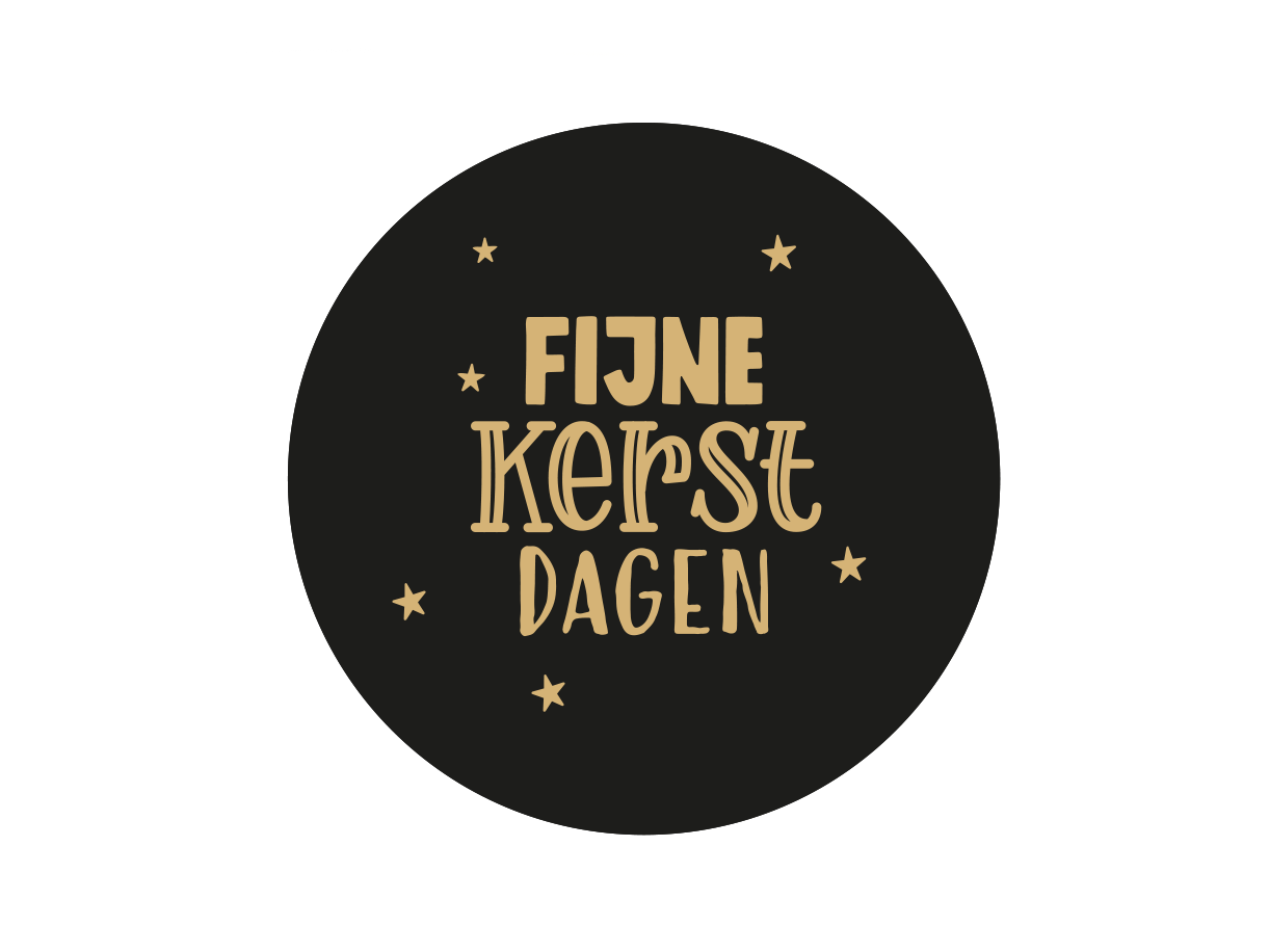 Etiket fijne feestdagen