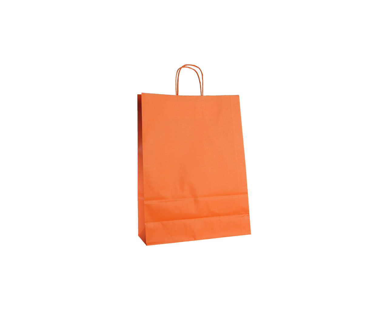 Papieren draagtas oranje