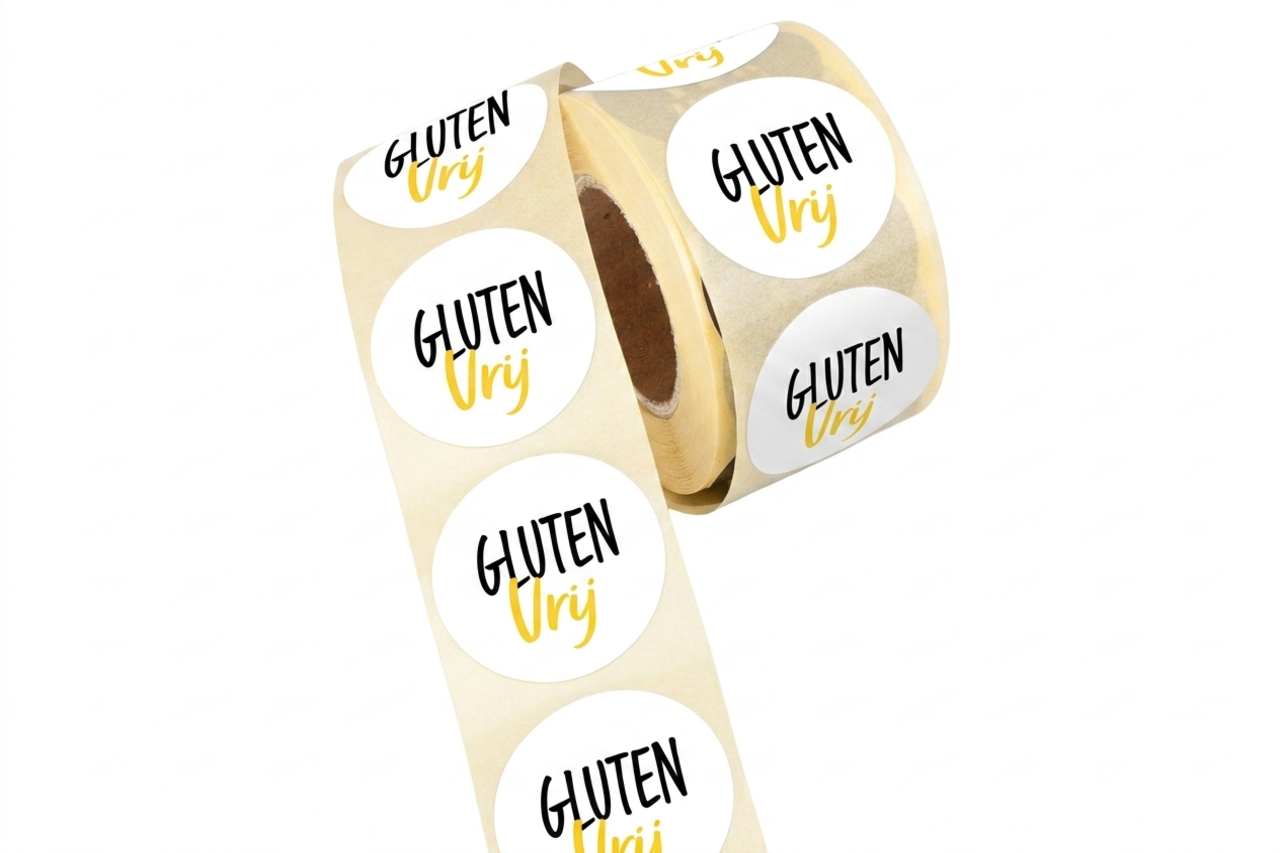 Food etiket gluten vrij