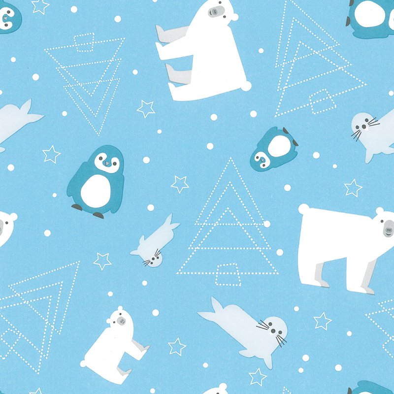 Inpakpapier Icy Nordic Friends