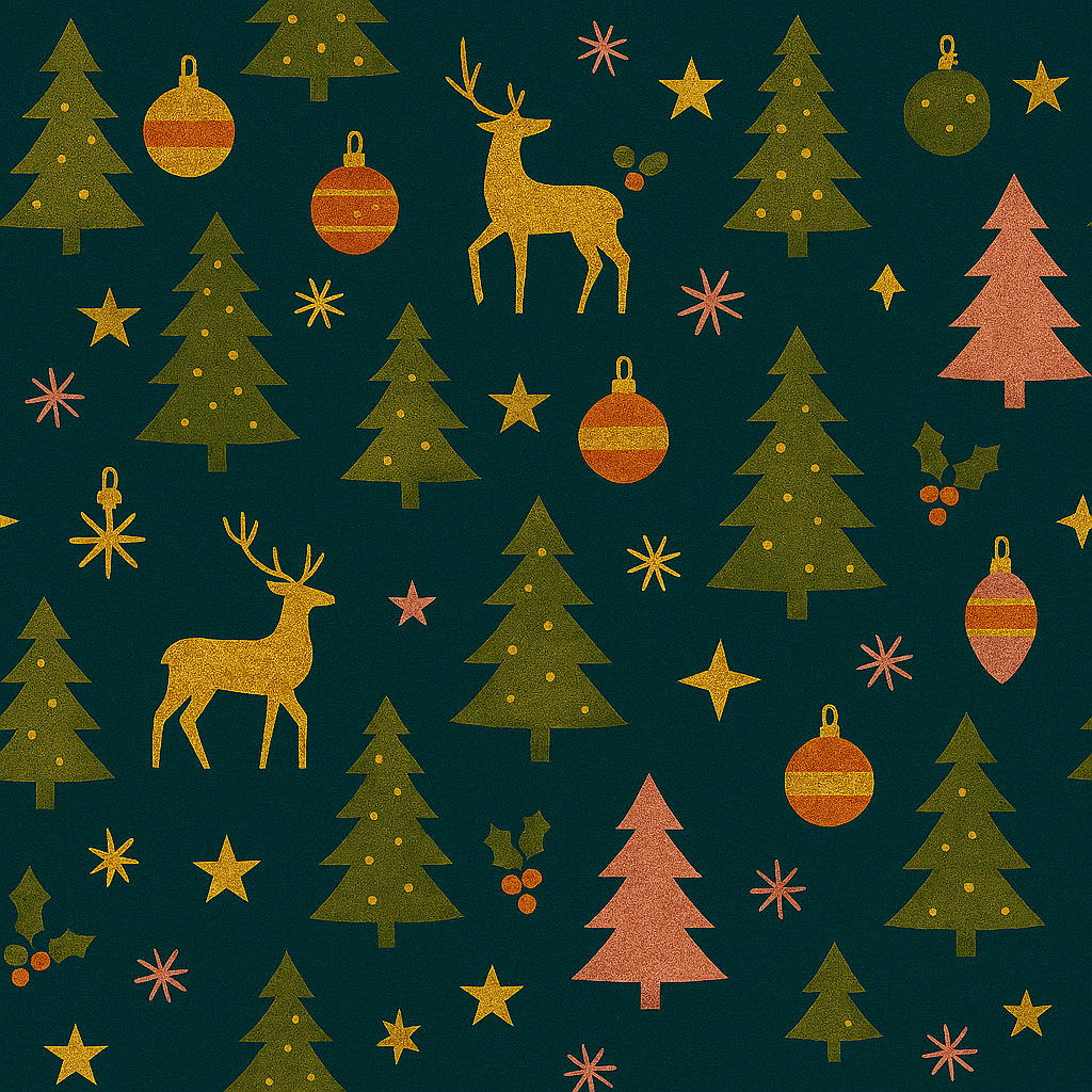 Festive Forest inpakpapier