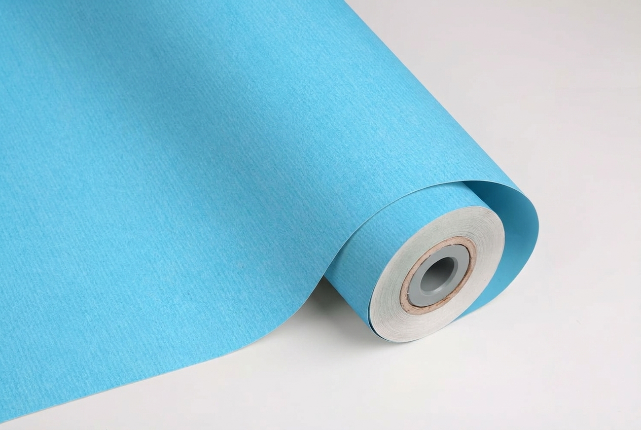 inpakpapier uni lichtblauw kraft