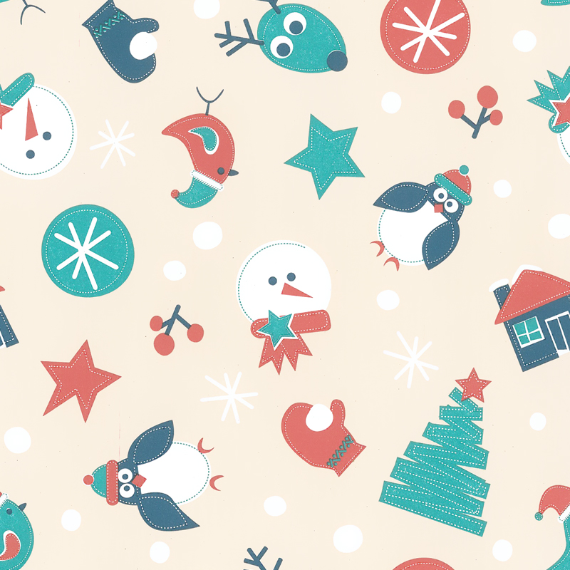 Inpakpapier Frosty Forest Fun